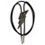 Lightning Bolt Nickel & Black Bolo Tie