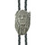 Native American Face Western Bolo Tie - Cast Pewter