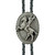 Oval Rodeo Cowboy Western Bolo Tie - Cast Pewter