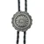 Floral Concho Western Bolo Tie - Cast Pewter