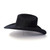 Black Felt Finish Western Cattleman Hat with Black Hat Band