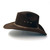 Brown Felt Finish Western Pinch Front Hat