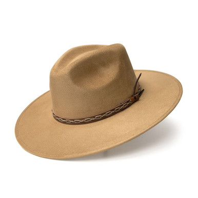Pinch Front Flat Brim Fashion Hat - Western Express display picture 3