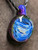 down swoop - Boro glass fumed pendant 