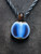 Agate mirror - Boro glass cut pendant 