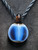 Agate mirror - Boro glass cut pendant 