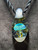 circle back - Boro glass UV reactive mushroom pendant