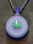 leaf critical -boro glass opal pendant 