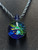 through time - Boro glass opal fume pendant 