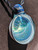 shiny vortex - Boro Glass opal vortex pendant