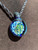 Tunnel Visions - Boro Glass Mushroom Fumed Pendant