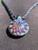 purple honey - Boro glass honeycomb pendant 
