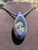 going back - Boro glass mushroom geode pendant 