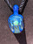 triple angle flip - Boro glass opal fumed geode pendant 