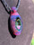 Glem jam - Boro glass opal geode pendant 