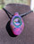 Glem jam - Boro glass opal geode pendant 
