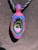 Glem jam - Boro glass opal geode pendant 