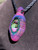 Glem jam - Boro glass opal geode pendant 