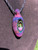 Glem jam - Boro glass opal geode pendant 
