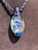 bottle blues - Boro Glass Mushroom Pendant 