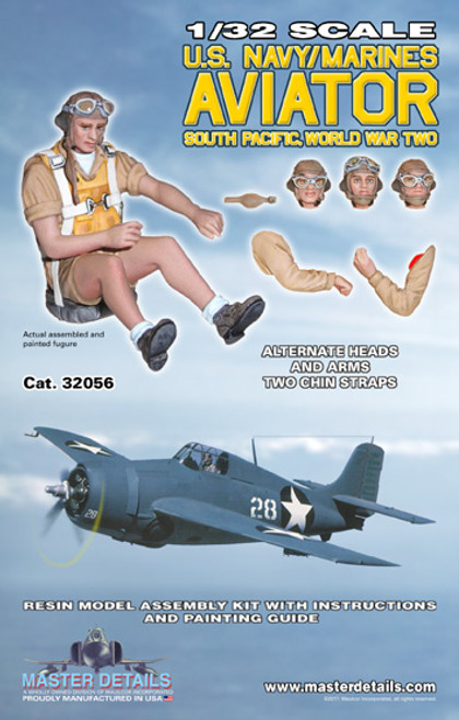 32056 - 1/32 U.S. Navy/Marines Aviator South Pacific, World War Two