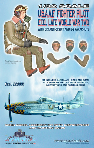 32055 - 1/32 USAAF Fighter Pilot ETO Late World War Two - Master
