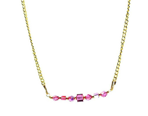 Women's Swarovski Fuchsia Pink Crystal Necklace