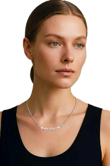 Women's Clear Crystal Necklace