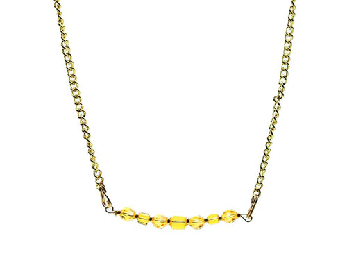Women's Swarovski Yellow Crystal Necklace
