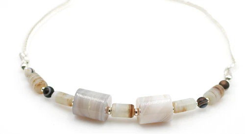Women's Botswana Agate Gemstone Necklace