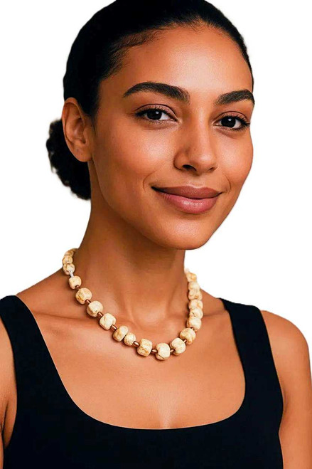 Women's Picture Jasper Gemstone Necklace