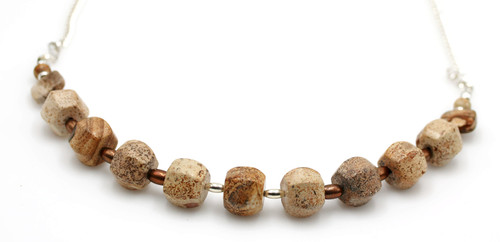 Women's Picture Jasper Gemstone Necklace