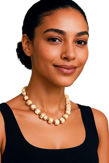 Women's Picture Jasper Gemstone Necklace