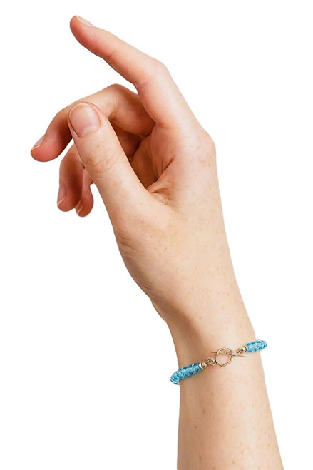 Women's Aquamarine Crystal Bracelet