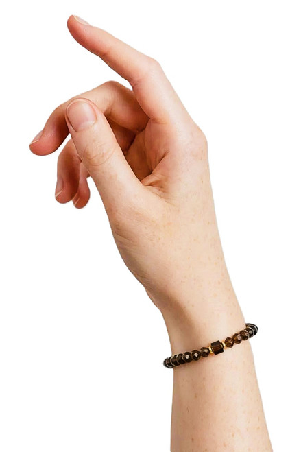 Women's Mocha Brown Crystal Bracelet