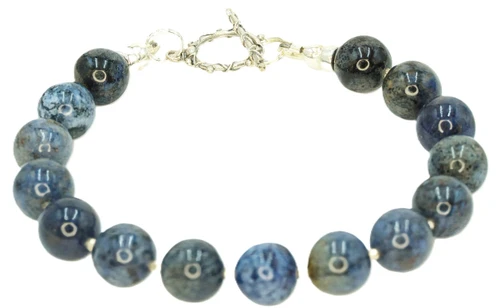 Men's 10 mm Dumortierite Gemstone Bracelet