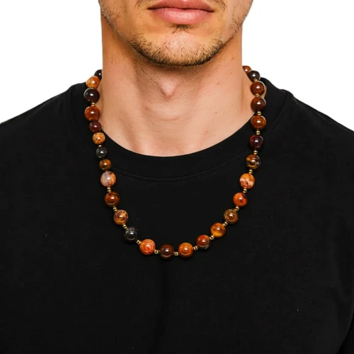 Men's 20 - Inch Aqua Nueva Gemstone Necklace