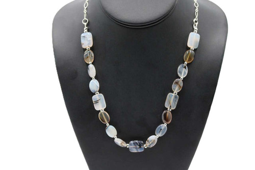 Women's Moss Agate Necklace