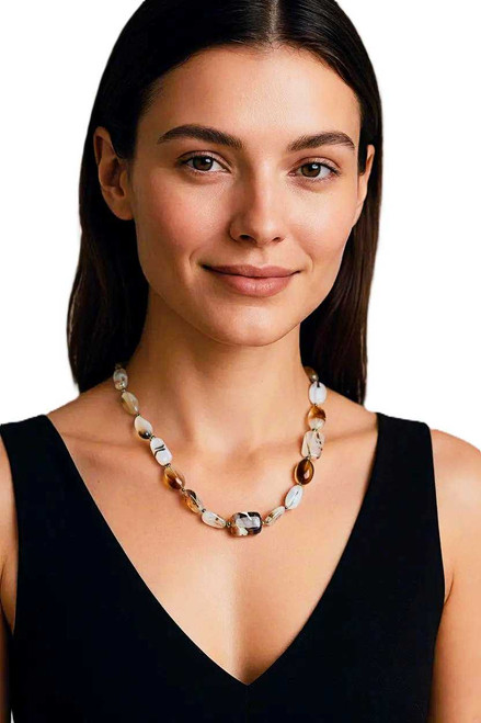 Women's Moss Agate Necklace
