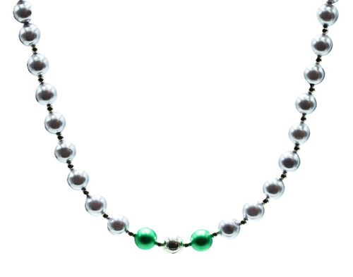 Women's Swarovski Lavender & Green Crystal Pearl Necklace