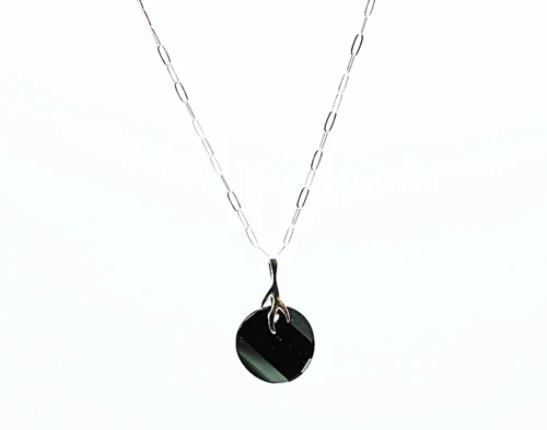 Women's Swarovski Jet Black Pendant Necklace