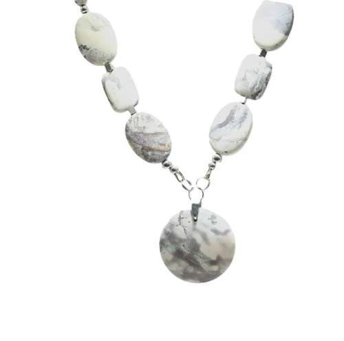 Men’s 27 Inch Terra Rosa Jasper Necklace