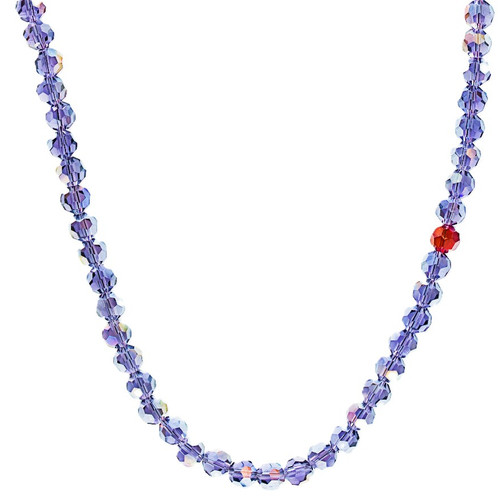 Women's Amethyst 'AB' Crystal Necklace