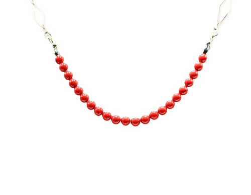 Women's Red Crystal Peral Necklace CPJS # 7689 100 Crystal Necklaces