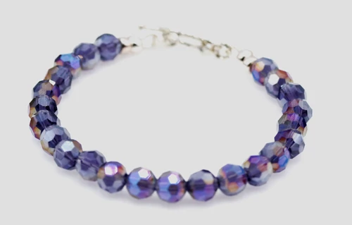 Women’s Purple Aurora Borealis Crystal Bracelet
