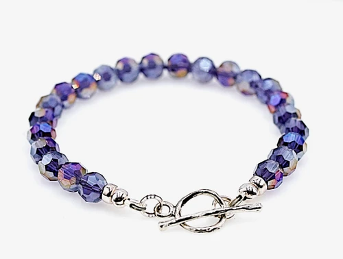 Women’s Purple Aurora Borealis Crystal Bracelet