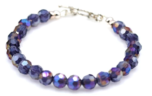 Women’s Purple Aurora Borealis Crystal Bracelet