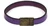 Men's 10 mm Deep Purple Flat Leather bracelet