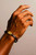 Men's 10 mm Dark Brown Flat Leather Bracelet
