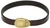 Men's 10 mm Dark Brown Flat Leather Bracelet